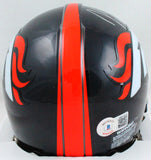 John Lynch Autographed Denver Broncos Mini Helmet w/HOF-Beckett W Hologram *Silver