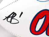 AJ Brown Autographed Ole Miss Rebels Logo Football-Beckett W Hologram *Black