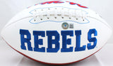 AJ Brown Autographed Ole Miss Rebels Logo Football-Beckett W Hologram *Black