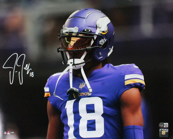 Justin Jefferson Signed/Autographed 16x20 Photo Minnesota Vikings Beckett