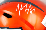John Lynch Autographed Broncos F/S Flash Speed Helmet-Beckett W Hologram *White