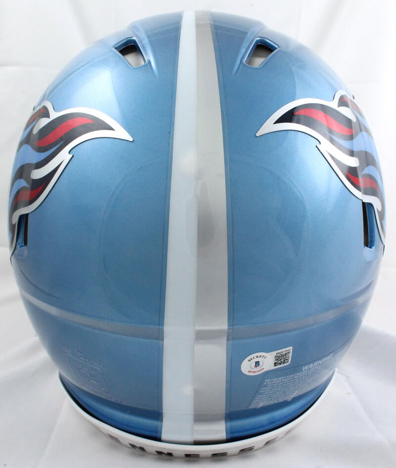 AJ Brown Signed Tennessee Titans Authentic Flash Speed Helmet Beckett