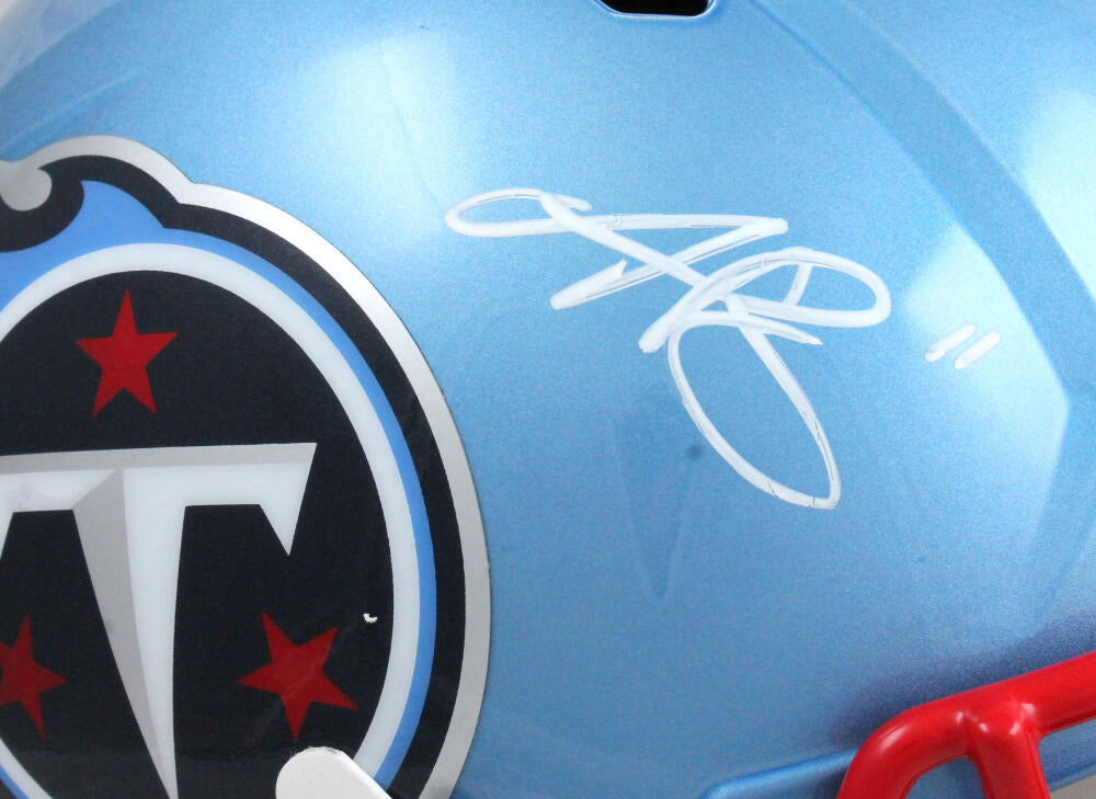 AJ Brown Signed Tennessee Titans Authentic Flash Speed Helmet Beckett