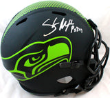 Shaun Alexander Autographed Seattle Seahawks F/S Eclipse Speed Helmet-Beckett W Hologram *Silver