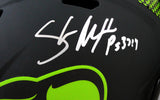 Shaun Alexander Autographed Seattle Seahawks F/S Eclipse Speed Helmet-Beckett W Hologram *Silver