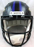 Derrick Mason Signed Baltimore Ravens F/S Speed Helmet- Beckett W Hologram *Silver