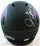 Derrick Mason Signed Baltimore Ravens F/S Eclipse Speed Helmet- Beckett W Hologram *Silver