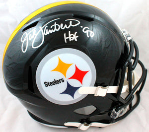 Jack Lambert Autographed Pittsburgh Steelers F/S Speed Helmet w/ HOF-Beckett W Hologram Image 1