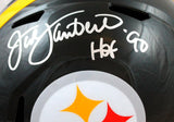 Jack Lambert Autographed Pittsburgh Steelers F/S Speed Helmet w/ HOF-Beckett W Hologram Image 2