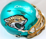 Fred Taylor Autographed Jacksonville Jaguars Flash Speed Mini Helmet-Beckett W Hologram *White