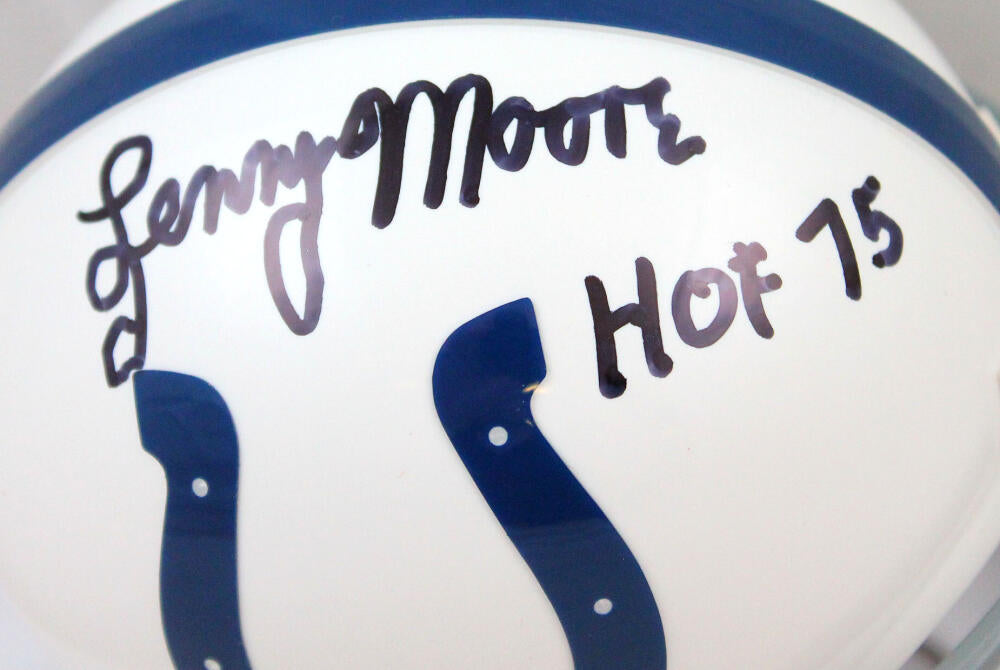 Lenny Moore Autographed Baltimore Colts Speed Mini Helmet W/HOF-Becket –  The Jersey Source