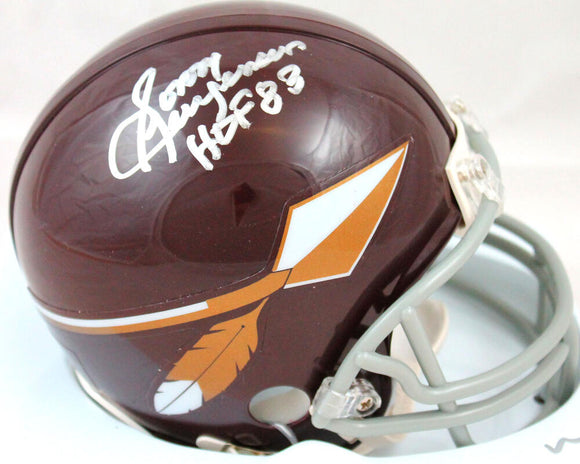 Sonny Jurgensen Signed Redskins 65-69 Mini Helmet W/HOF-Beckett W Hologram *Silver