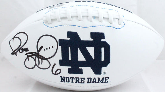 Jerome Bettis Autographed Notre Dame Fighting Irish Logo Football-Beckett W Hologram