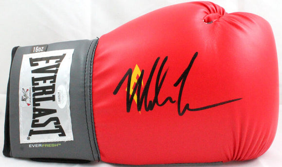 Mike Tyson Autographed Red EverfreshBoxing Glove- JSA W Auth *right
