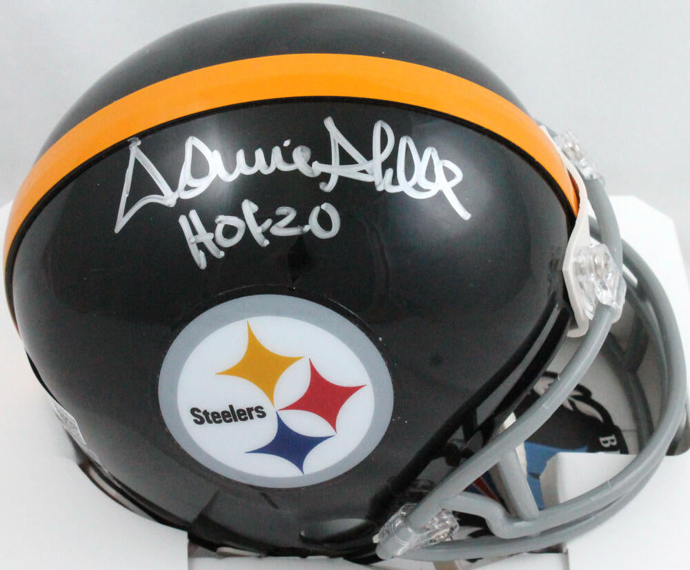 Donnie Shell Autographed Steelers 63-76 TB Mini Helmet W/HOF-Beckett W  Hologram *Silver