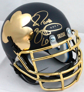 Jerome Bettis Autographed Notre Dame Schutt Shamrock Mini Helmet-Becke –  The Jersey Source