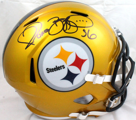 Jerome Bettis Autographed Pittsburgh Steelers F/S Flash Speed Helmet -Beckett W Hologram *Black