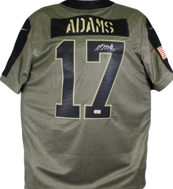 Davante Adams GB Packers Autographed Nike 2021 Salute To Service