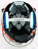 Barry Sanders Autographed Oklahoma State F/S Chrome Schutt Authentic Helmet-Beckett Hologram *White