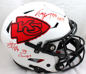 Kansas City Chiefs White Lunar Eclipse Riddell Speed Authentic Football Helmet