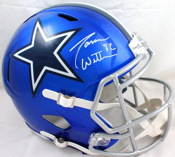 Jason Witten Autographed Dallas Cowboys F/S Flash Speed Helmet- Beckett W Hologram *White Image 1