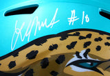 Laviska Shenault Jr Autographed Jacksonville Jaguars F/S Flash Speed Helmet-Beckett W Hologram  Image 2