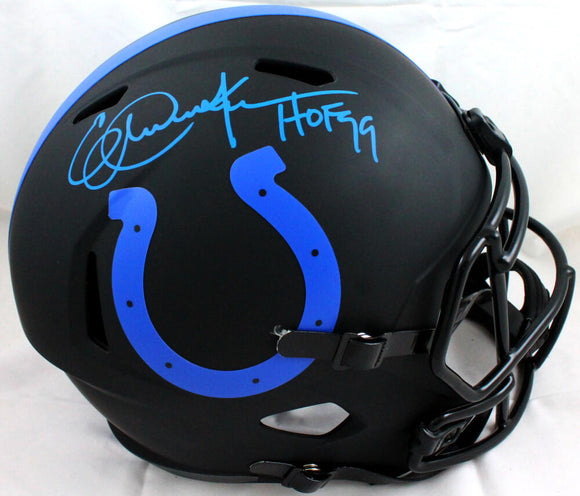 Eric Dickerson Autographed Indianapolis Colts F/S Eclipse Speed Helmet w/HOF - Beckett W Auth *Blue Image 1
