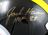 Ham Lambert Russell Autographed Pittsburgh Steelers F/S Helmet w/ 2 Insc- JSA W *Gold  Image 4