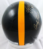 Ham Lambert Russell Autographed Pittsburgh Steelers F/S Helmet w/ 2 Insc- JSA W *Gold  Image 6