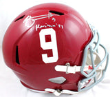 Bryce Young Autographed Alabama Crimson Tide F/S Speed Helmet w/Heisman-Beckett W Hologram *Silver Image 1