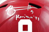 Bryce Young Autographed Alabama Crimson Tide F/S Speed Helmet w/Heisman-Beckett W Hologram *Silver Image 5