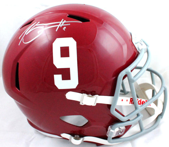 Bryce Young Autographed Alabama Crimson Tide F/S Speed Helmet-Beckett W Hologram *Silver Image 1