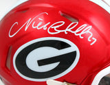 Nick Chubb Autographed Georgia Bulldogs Flash Speed Mini Helmet-Beckett W Hologram *White Image 2