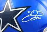 Emmitt Smith Autographed F/S Dallas Cowboys Flash Speed Helmet-Beckett W Hologram *White Image 2
