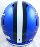 Emmitt Smith Autographed F/S Dallas Cowboys Flash Speed Helmet-Beckett W Hologram *White Image 4