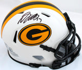 Davante Adams Autographed Green Bay Packers Lunar Speed Mini Helmet-Beckett W Hologram *Black Image 1