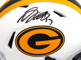 Davante Adams Autographed Green Bay Packers Lunar Speed Mini Helmet-Beckett W Hologram *Black Image 2