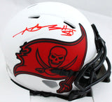 Antonio Brown Autographed Tampa Bay Buccaneers Lunar Speed Mini Helmet-JSA W *Red Image 1