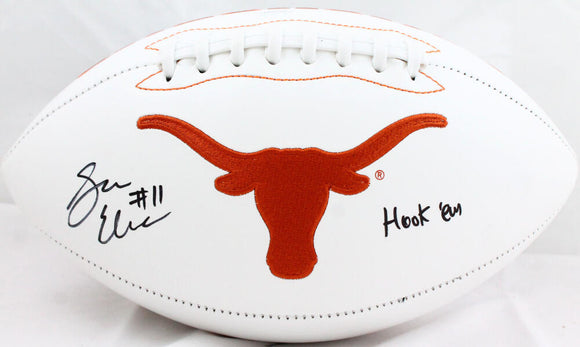 Sam Ehlinger Autographed Texas Longhorns Logo Football w/Hook'em-JSA W Image 1
