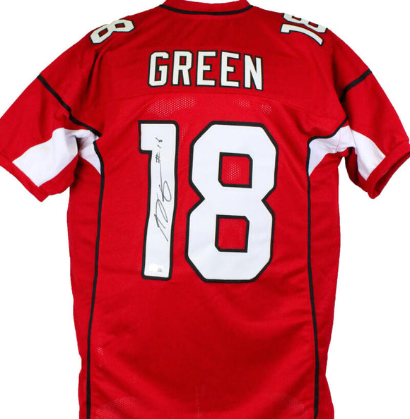 AJ Green Autographed Red Pro Style Jersey- Beckett W Hologram Image 1