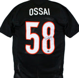 Joseph Ossai Autographed Black Pro Style Jersey-Beckett W Hologram Image 1