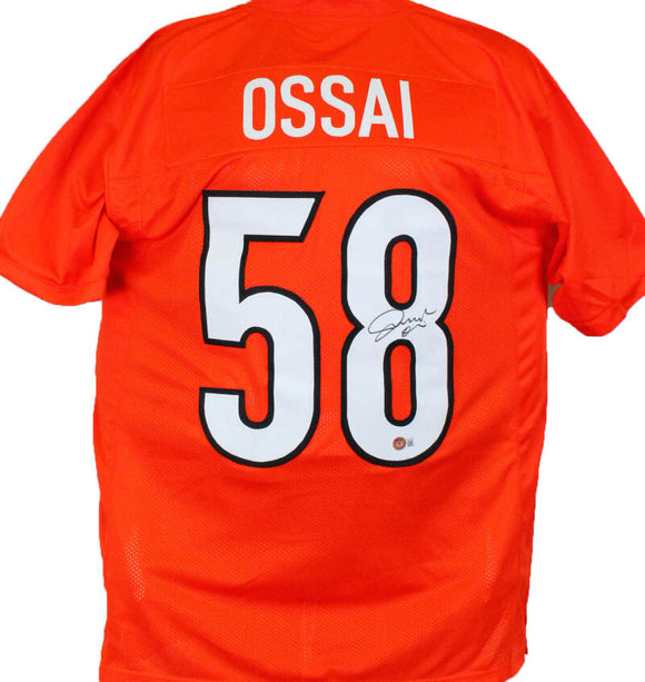 Joseph Ossai Autographed Orange Pro Style Jersey-Beckett W Hologram *Black Image 1