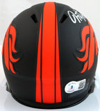Javonte Williams Autographed Denver Broncos Eclipse Speed Mini Helmet-Beckett W Hologram *Silver Image 3