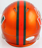 Andre Johnson Autographed Miami Hurricanes Flash Speed Mini Helmet-JSA W *White Image 3