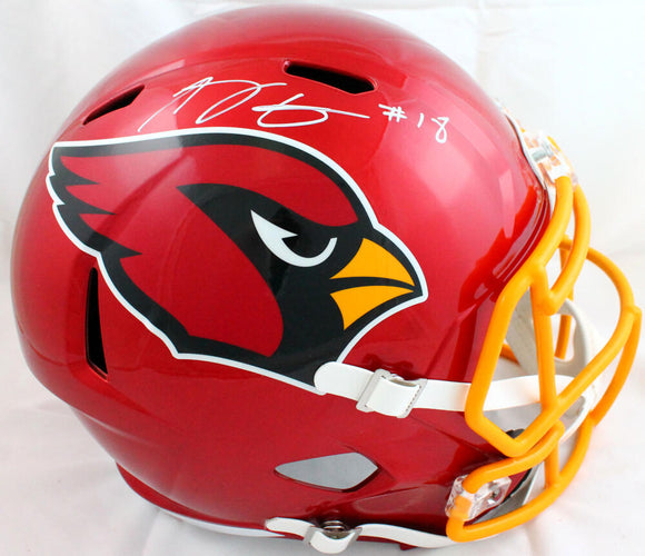 AJ Green Signed Arizona Cardinals Flash Speed F/S Helmet-Beckett W Hologram *White Image 1
