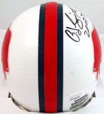OJ Simpson Autographed Buffalo Bills 65-73 TB Mini Helmet w/2003 yds-JSA W *Black Image 3