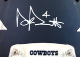 Dak Prescott Autographed Cowboys F/S AMP Speed Authentic Helmet-Beckett W Hologram *White Image 2