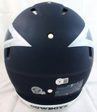 Dak Prescott Autographed Cowboys F/S AMP Speed Authentic Helmet-Beckett W Hologram *White Image 4