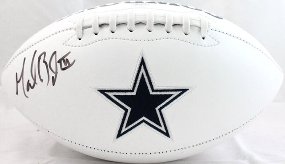 Marion Barber Autographed Dallas Cowboys Logo Football-JSA W *Black Image 1