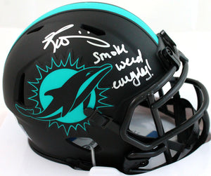 Ricky Williams Autographed Miami Dolphins Eclipse Speed Mini Helmet w/SWED-Beckett Hologram Image 1